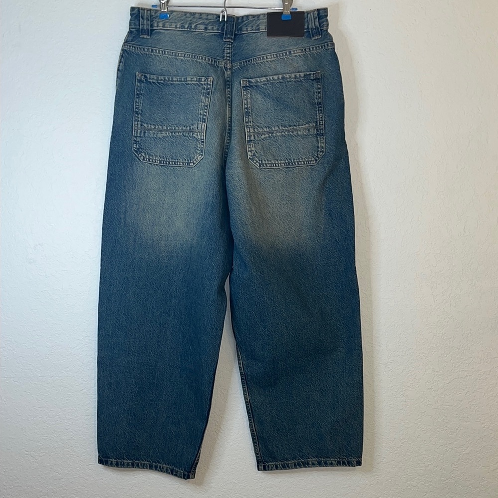 Pull and Bear SWD super  baggy jeans. 100% cotton (20% recycled) US 35.